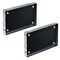 Azar Displays Black Acrylic Block with Metal Back Plate 4 in. X 6 in., 2PK 104666-BLK-2PK - alternate 1
